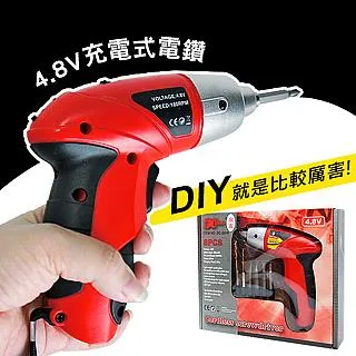 充電式電鑽 4.8V 附LED燈 衝擊起子機 衝擊電鑽 工具 DIY 免運費 現貨 廠商直送 歷史價格詳細信息