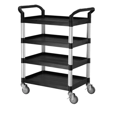 100%台灣製 標準型多功能三層工具餐車/置物架/手推車-全配優雅白 歷史價格詳細信息