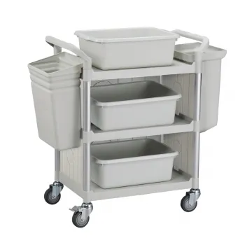 100%台灣製 標準多功能三層三面圍邊工具餐車/手推車/置物架-經典黑 歷史價格詳細信息