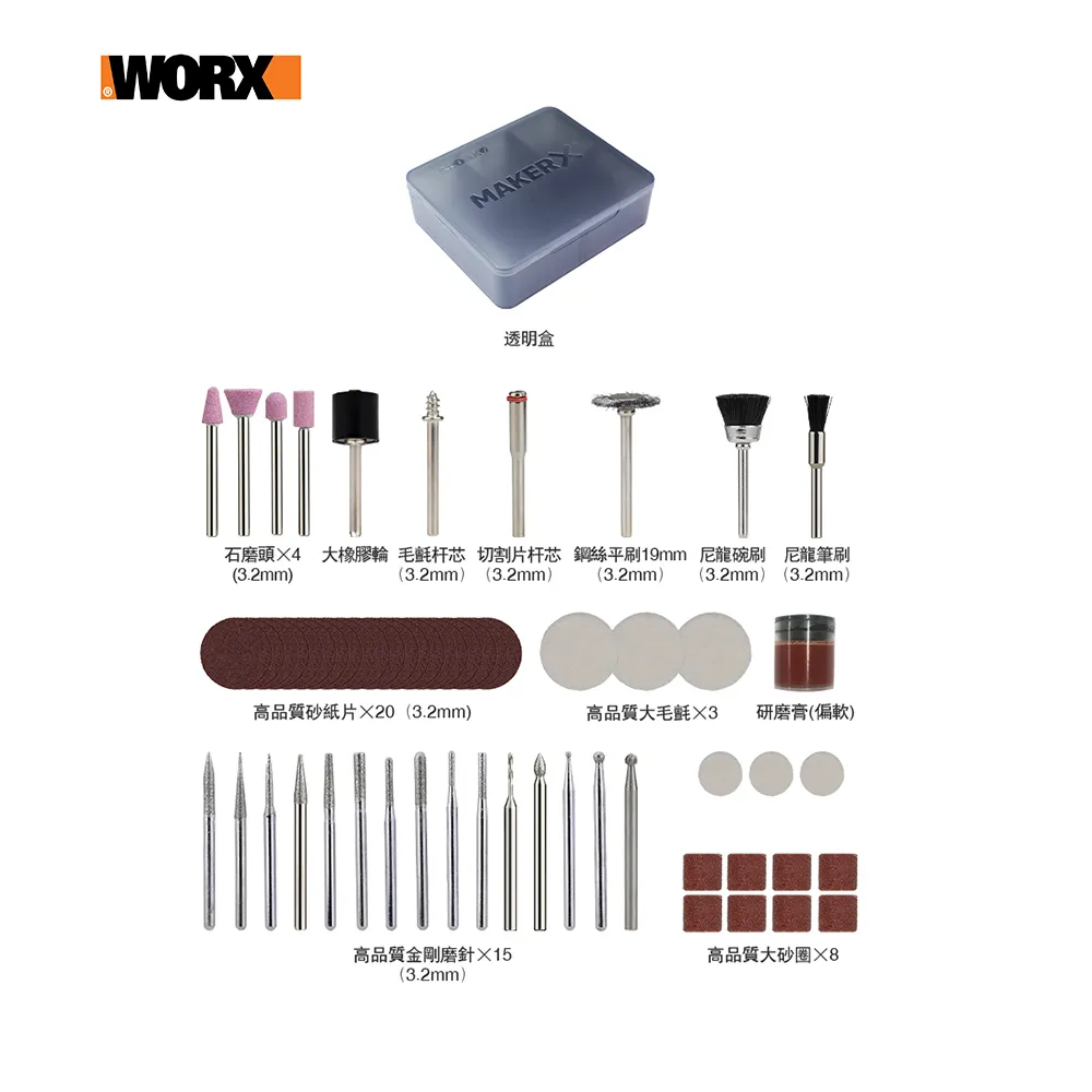 【WORX 威克士】全能打磨/刻磨切割附件 套件組一(WA7220) 歷史價格詳細信息