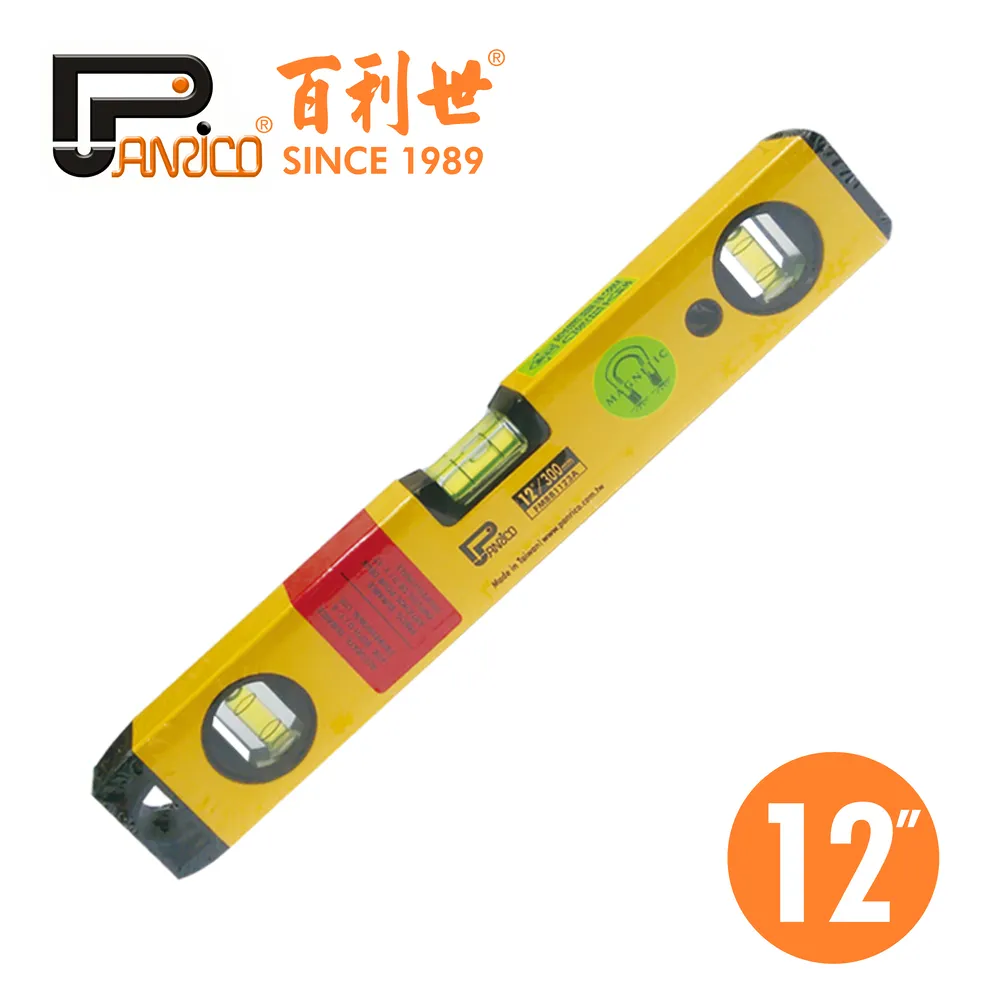【Panrico 百利世】12吋鋁合金專業級螢光水泡水平尺(台灣製造 隱藏磁鐵式) 歷史價格詳細信息