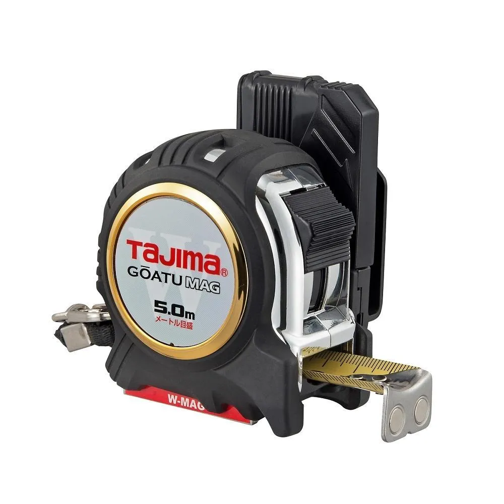 Tajima 田島 剛厚包膠不鏽鋼捲尺5米x25mm/公分(附安全扣/Ｗ磁鐵) GASFGSLWM25-50 歷史價格詳細信息