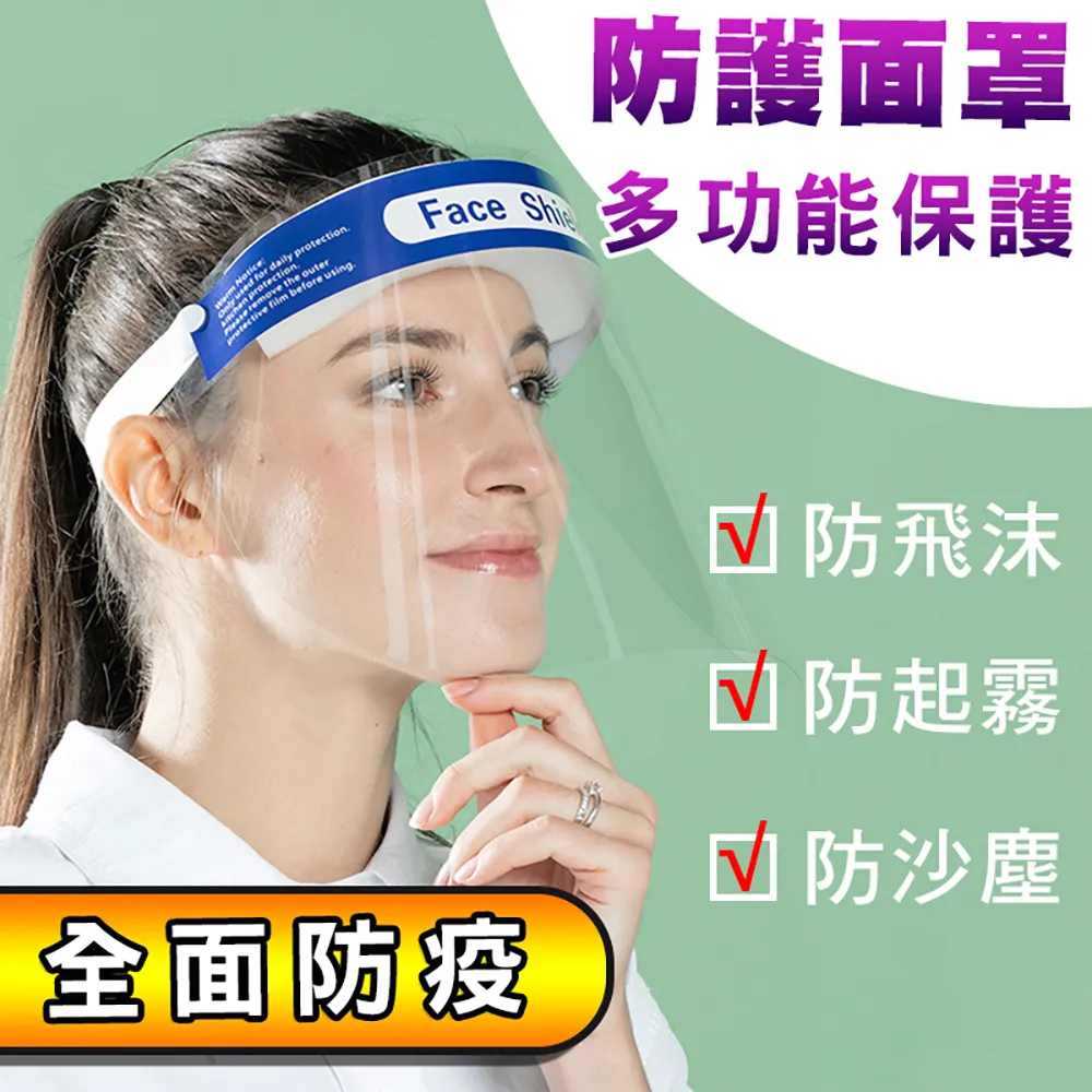 【防護面罩】UC-119-2入組(防飛沫面罩/防疫隔離面罩/全臉防護面具/透明面罩) 歷史價格詳細信息