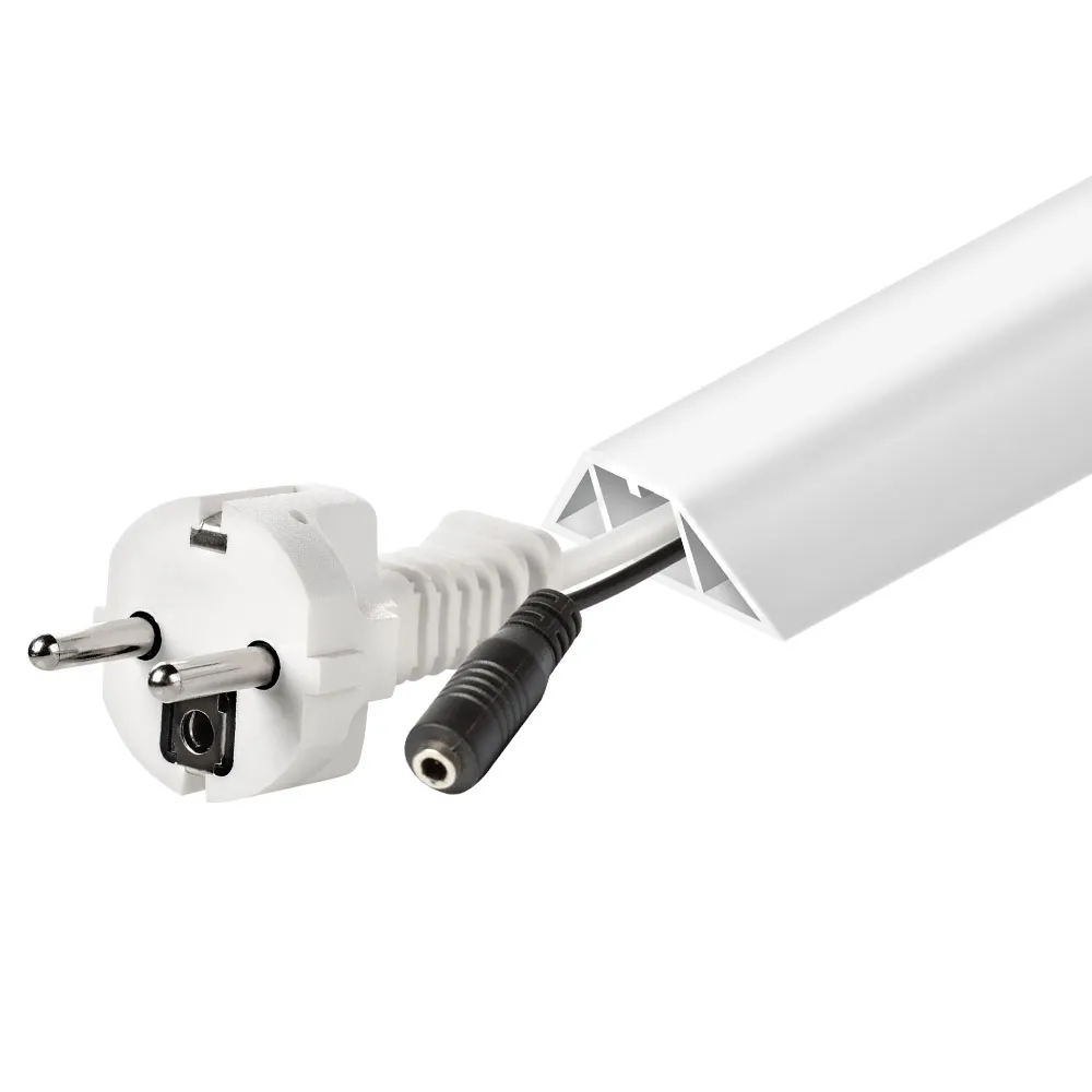 pvc白色卡線槽明裝塑料墻面走線布線明線自粘遮擋條壓線槽60*40mm 歷史價格詳細信息