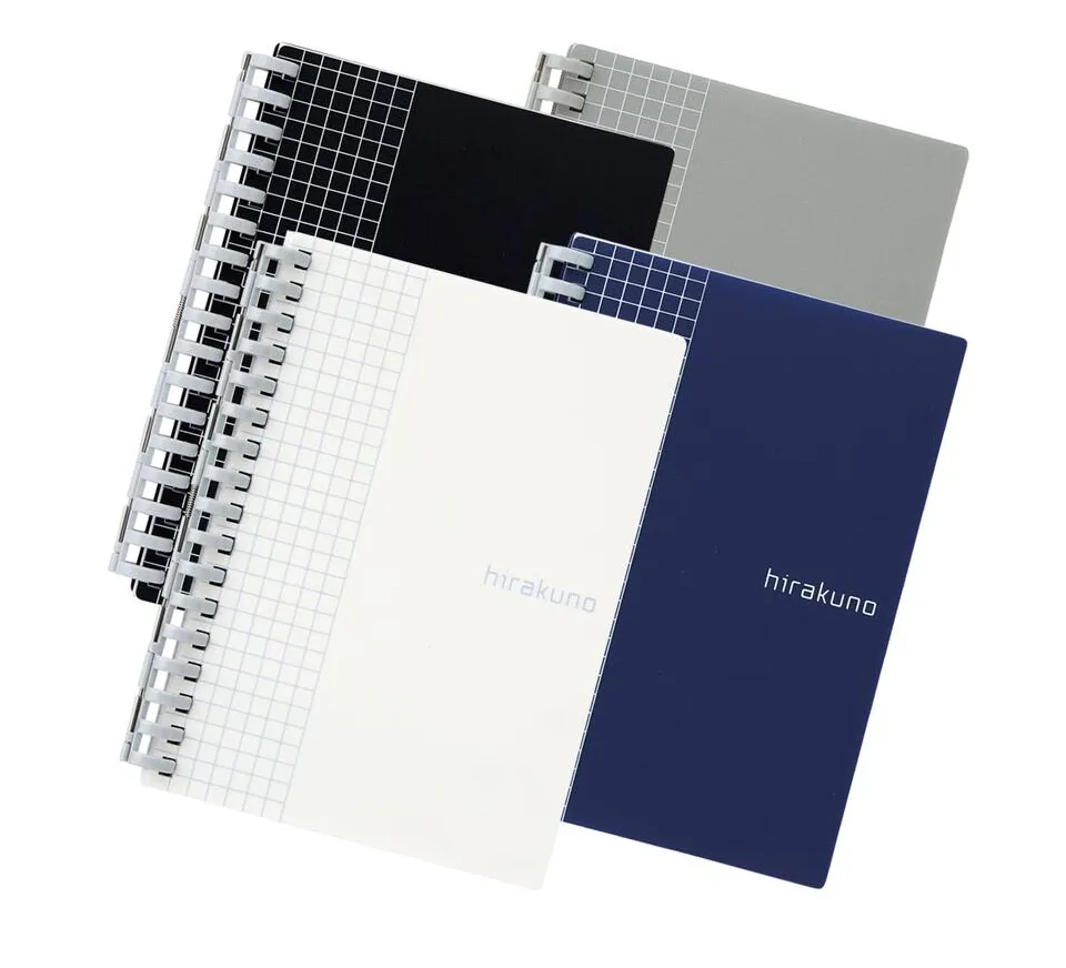 文書考試專用 日本 LIHIT LAB. hirakuno A7 8孔扭環方格活頁筆記本(N-1670)淡色方眼內頁 歷史價格詳細信息