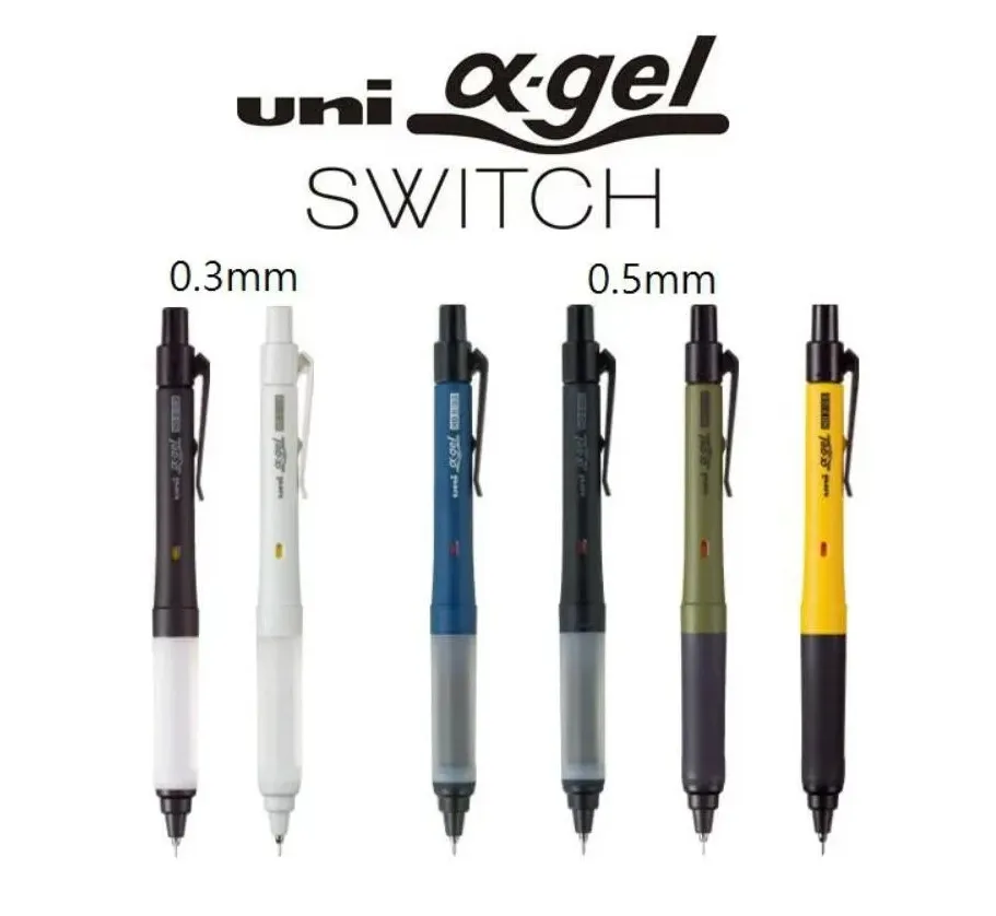 UNI三菱 α-Gel Switch旋轉自動鉛筆0.5mm 筆 自動鉛筆 文具用品 M5-1009GG【久大文具】 歷史價格詳細信息