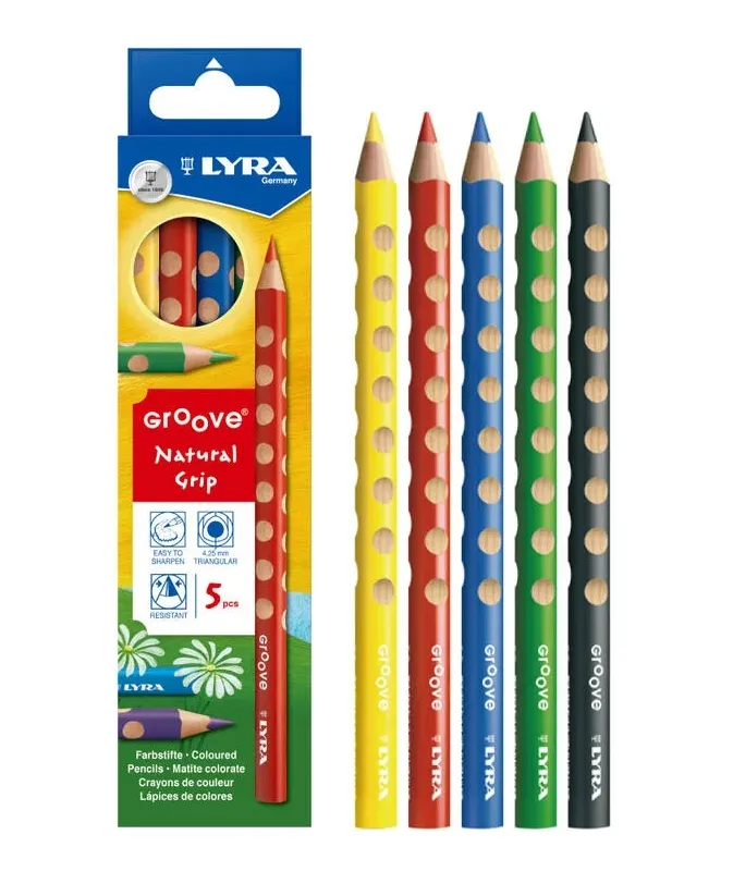 【德國LYRA】Groove三角洞洞色鉛筆(5色/10色) 兒童畫畫 繪畫筆 彩色筆（LAVIDA官方直營） 歷史價格詳細信息