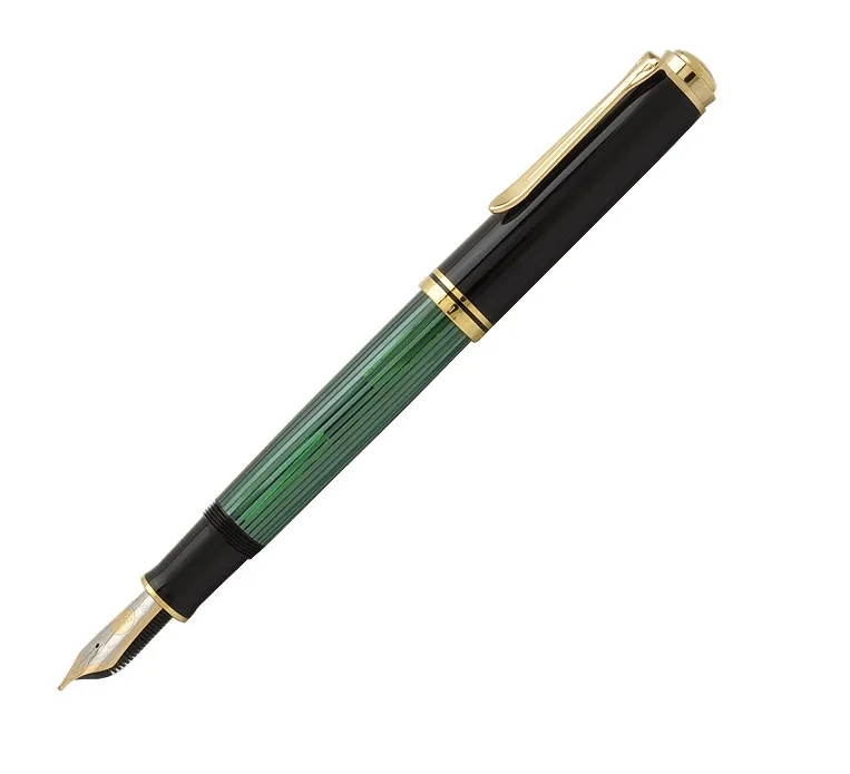 Pelikan百利金綠桿金夾14k鋼筆*Ｍ600 歷史價格詳細信息