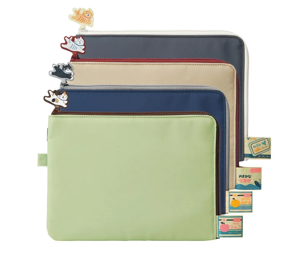 日本LIHIT LAB. A5多功能分類收納包(A-7553 薄型袋中袋)可當包書套＊黑色 歷史價格詳細信息