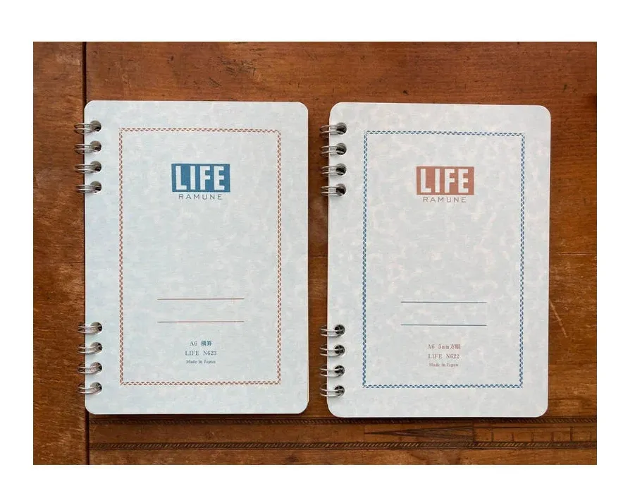 日本製造 LIFE Noble B7 經典筆記本 上翻式(橫線N42 空白N41 方格N40 可選)100頁筆記簿 歷史價格詳細信息