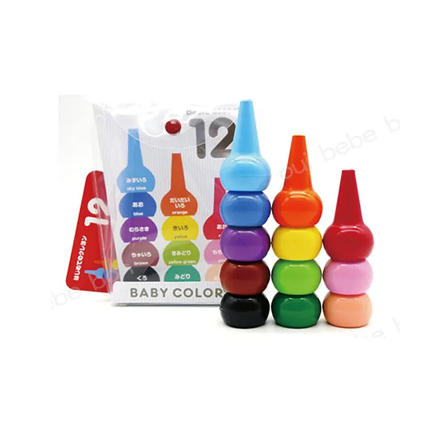 【AOZORA】日本製 Baby Color 積木造型安全無毒蠟筆6色/兩款(寶寶蠟筆、兒童蠟筆、安全蠟筆) 歷史價格詳細信息