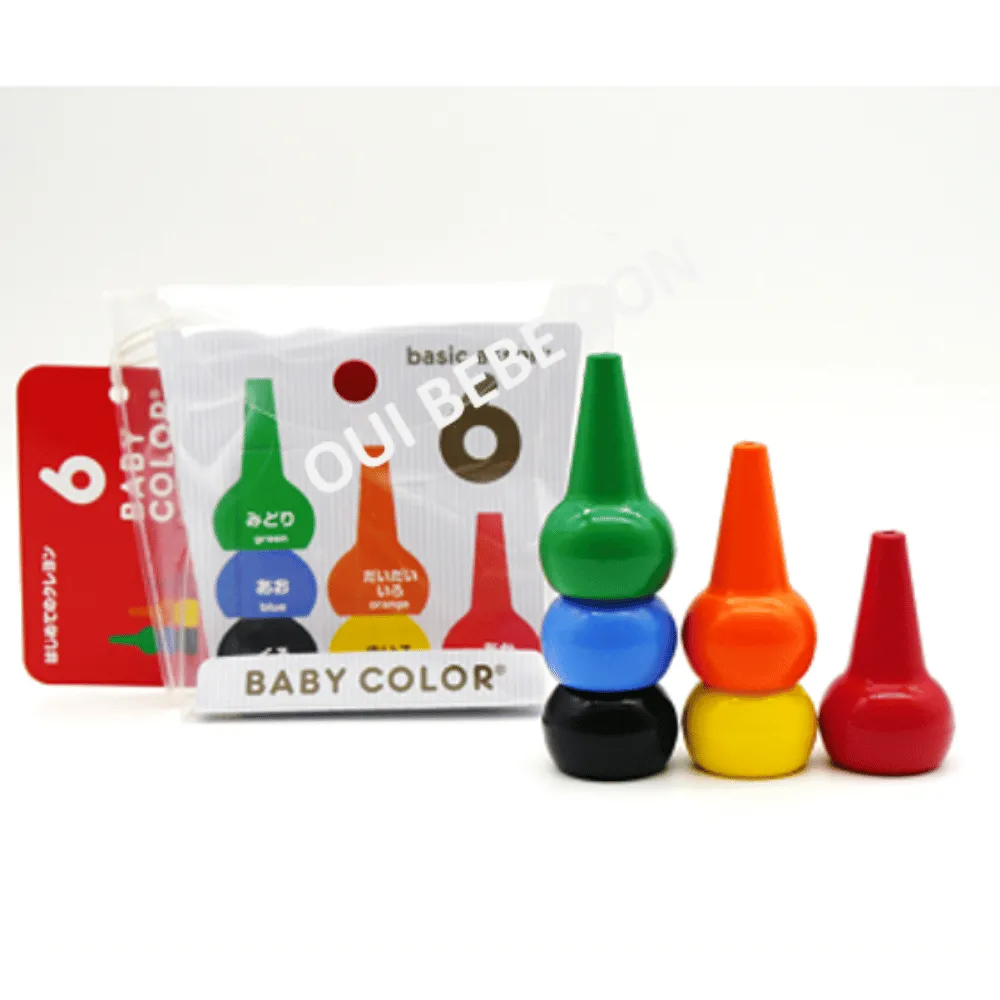 【AOZORA】日本製 Baby Color 積木造型安全無毒蠟筆6色/兩款(寶寶蠟筆、兒童蠟筆、安全蠟筆) 歷史價格詳細信息