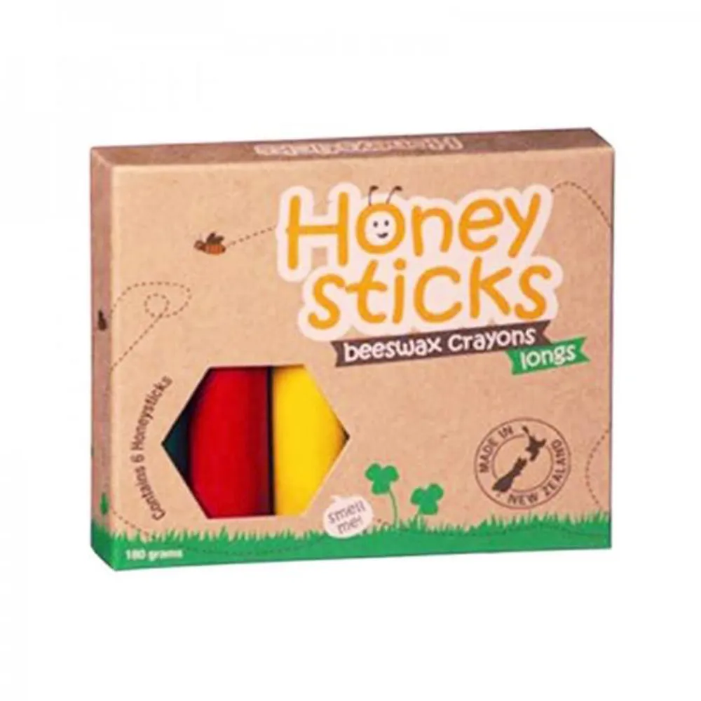 【Honey Sticks】純天然蜂蠟無毒浴室可水洗蠟筆(7色x2組) 歷史價格詳細信息