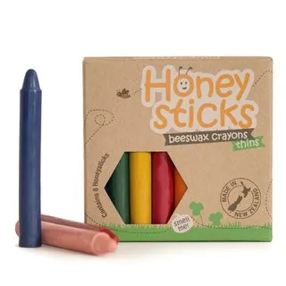 【壽滿趣-Honey Sticks】純天然蜂蠟無毒浴室可水洗蠟筆(7色) 歷史價格詳細信息