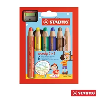 STABILO Woody 3 in 1 伍迪樂三合一可水洗雙色水彩粉蠟筆‎882/10-2 歷史價格詳細信息