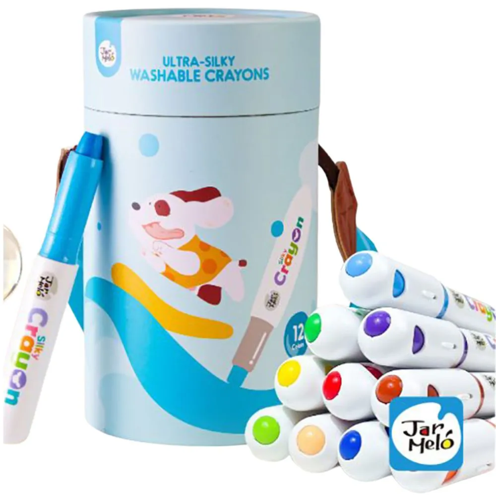 可水洗 絲滑蠟筆 彩色筆 兒童繪畫用具 12色 聖誕禮物 交換禮物 歷史價格詳細信息