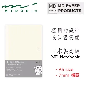 Midori《MD Notebook》A5 size ‧ 5mm 方眼 歷史價格詳細信息