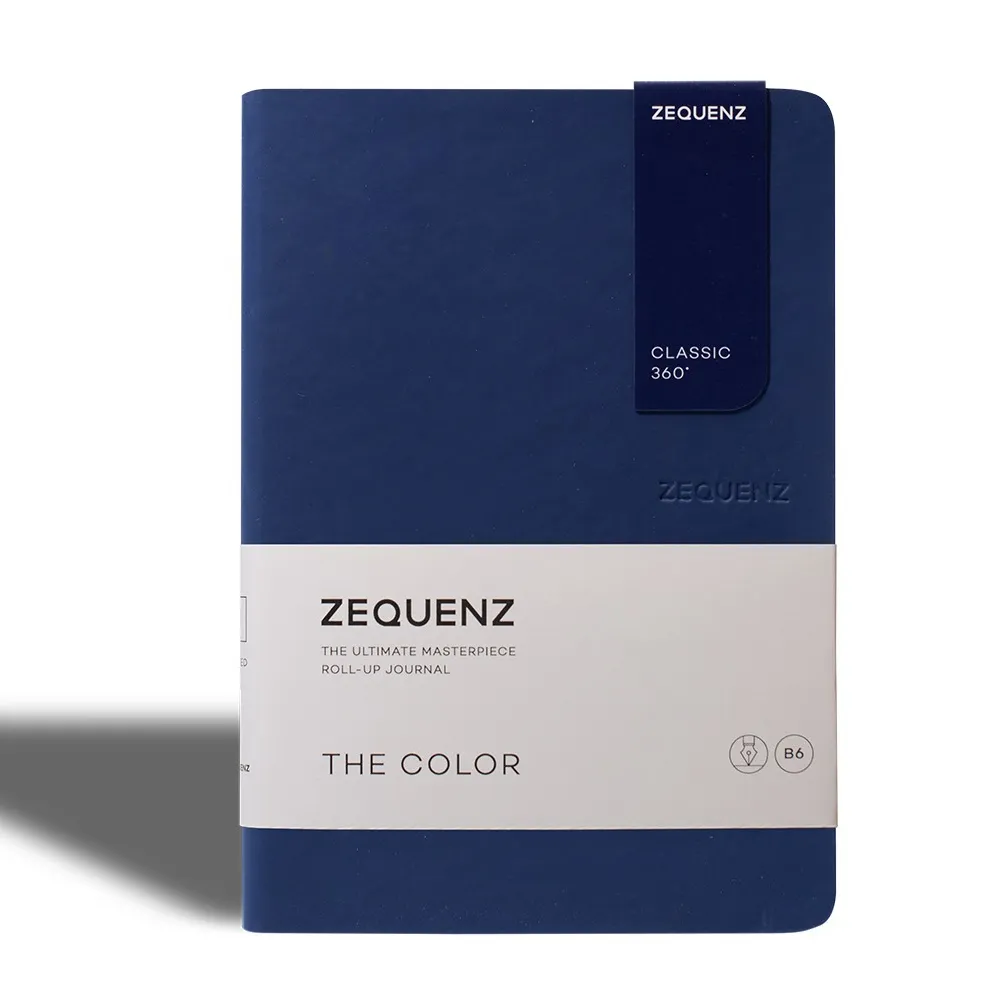 ZEQUENZ 360度可捲曲筆記本-繽紛系列A6-/皇家藍色/方格內頁 歷史價格詳細信息