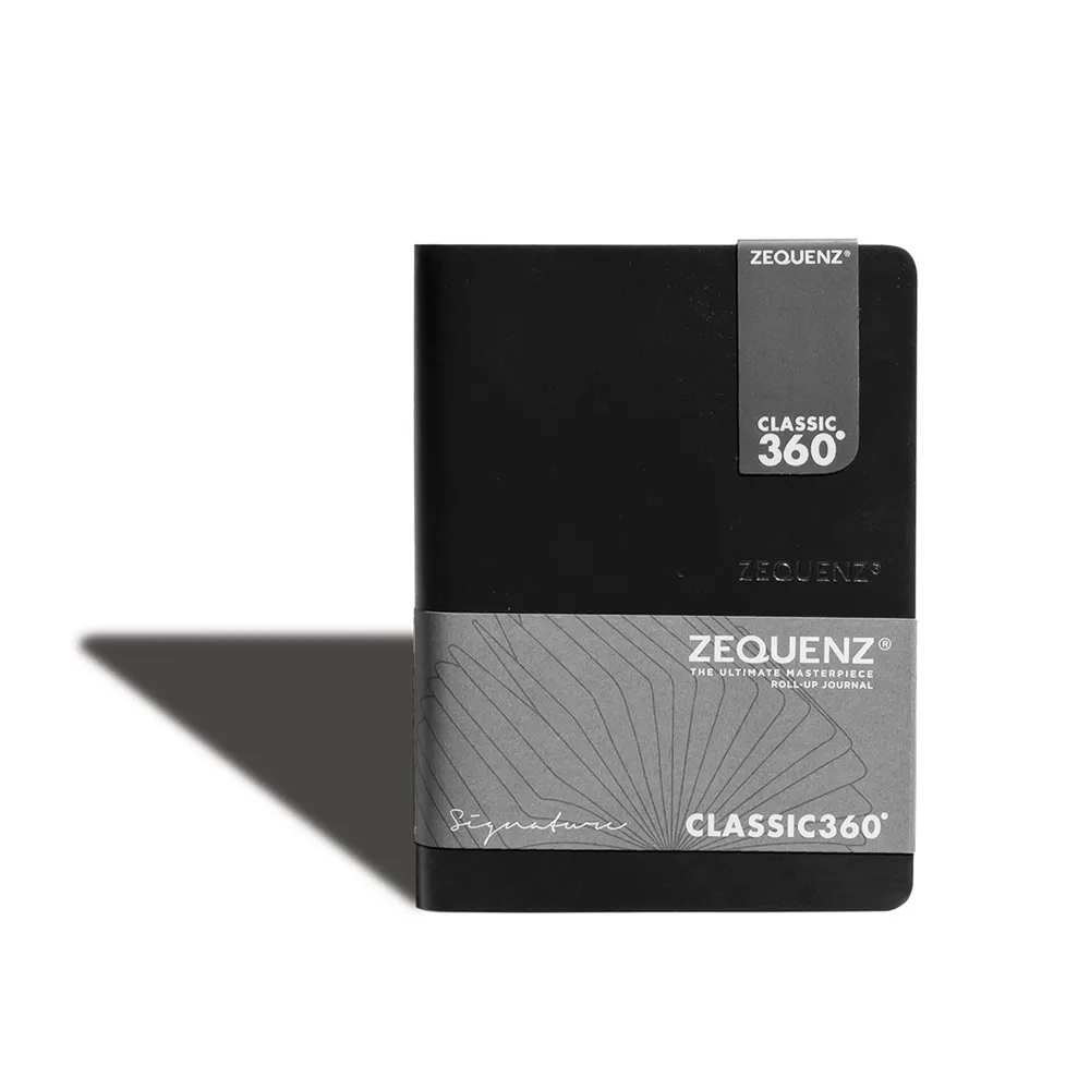 ZEQUENZ 360度可摺疊捲曲筆記本(黑色)(A6)(方眼內頁) 歷史價格詳細信息