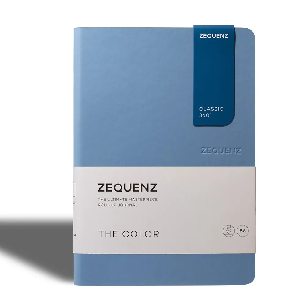 ZEQUENZ 360度可捲曲筆記本-繽紛系列A6-/皇家藍色/方格內頁 歷史價格詳細信息