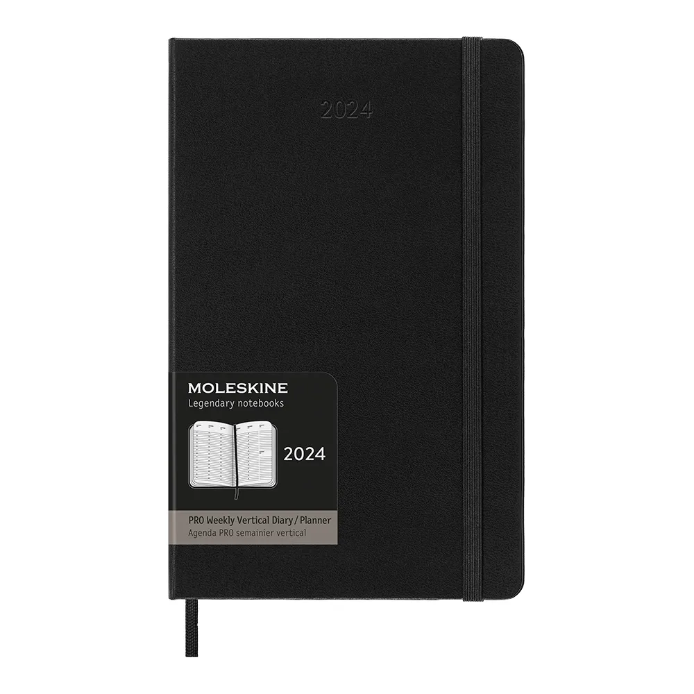 MOLESKINE 2024 Pro直式週記12M 硬殼-XL型黑 歷史價格詳細信息