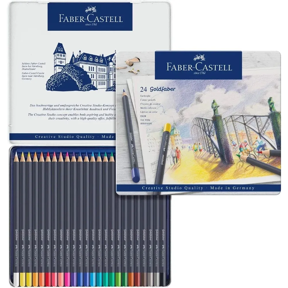 Faber-Castell 紅色系 色鉛筆24色油性水性混搭組 歷史價格詳細信息
