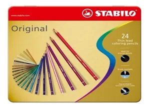 STABILO original細線高硬度色鉛筆鐵盒裝12色 *8773-6 歷史價格詳細信息