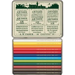 德國 Faber-Castell 輝柏 111周年紀念短版油性色鉛筆 24色* 211002 歷史價格詳細信息