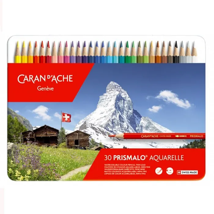 瑞士 CARAN DACHE卡達 水溶性色鉛筆(一般級) 12色*1288.330 歷史價格詳細信息