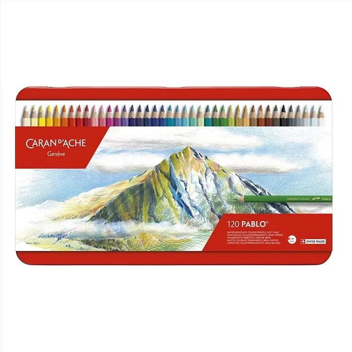 CARAN d'ACHE 瑞士卡達 PABLO 專家級油性色鉛 120色 /盒 666.420 歷史價格詳細信息