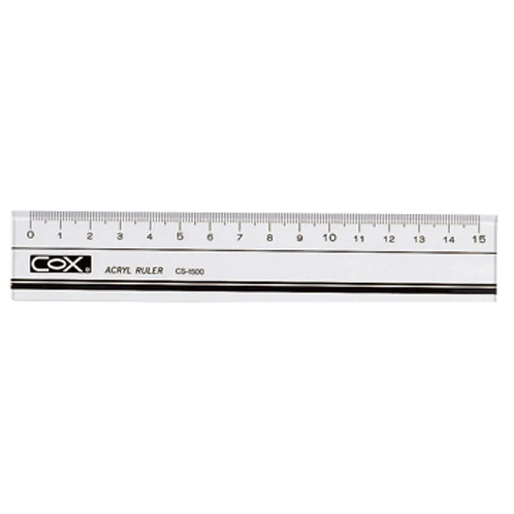 COX 壓克力直尺 CR-1500 CR-3000 15cm 30cm 透明尺 硬尺 畫線 測量｜史泰博 歷史價格詳細信息