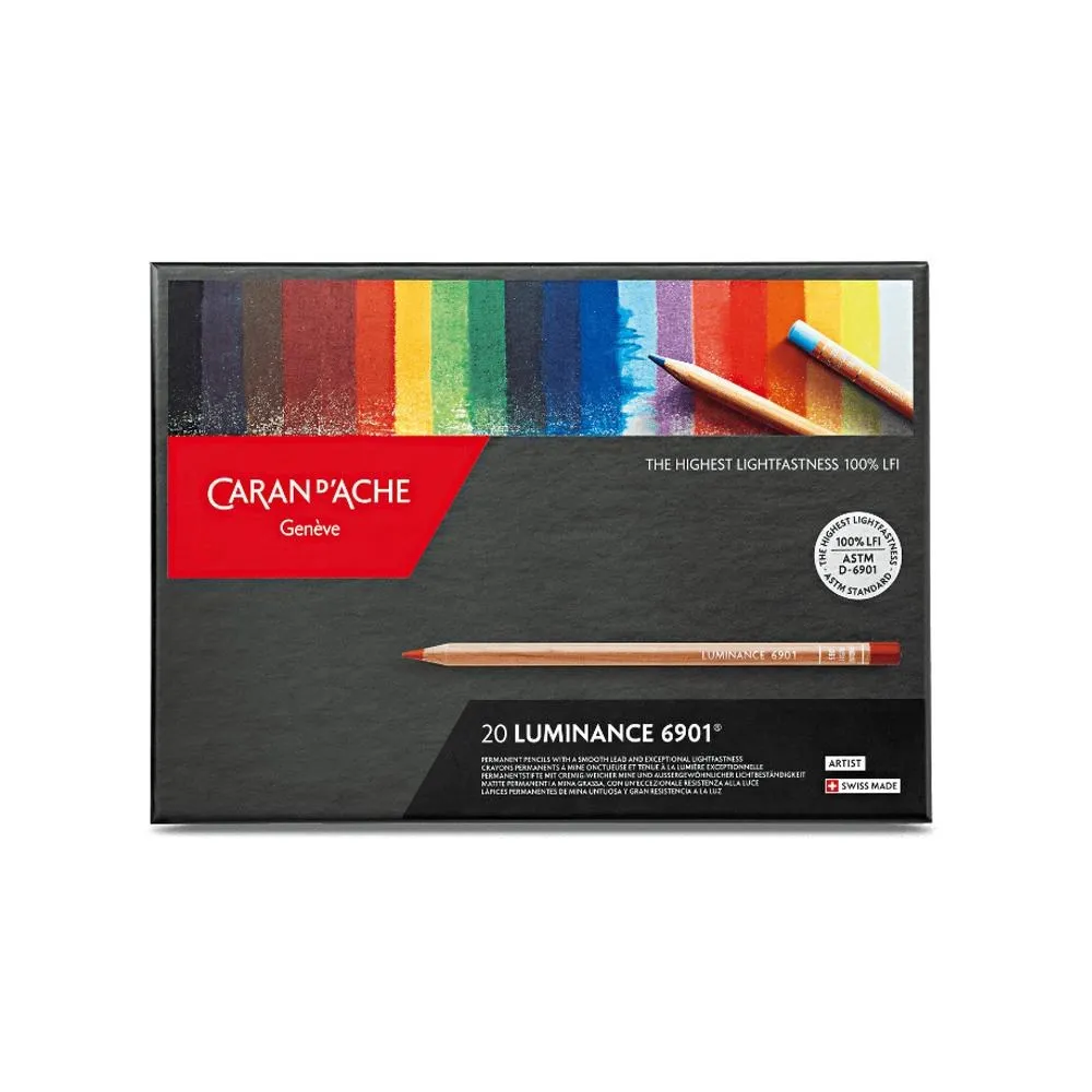 CARAN d’ACHE LUMINANCE 6901&reg;卡達專業系列極致油性20色色鉛筆*6901.720 歷史價格詳細信息