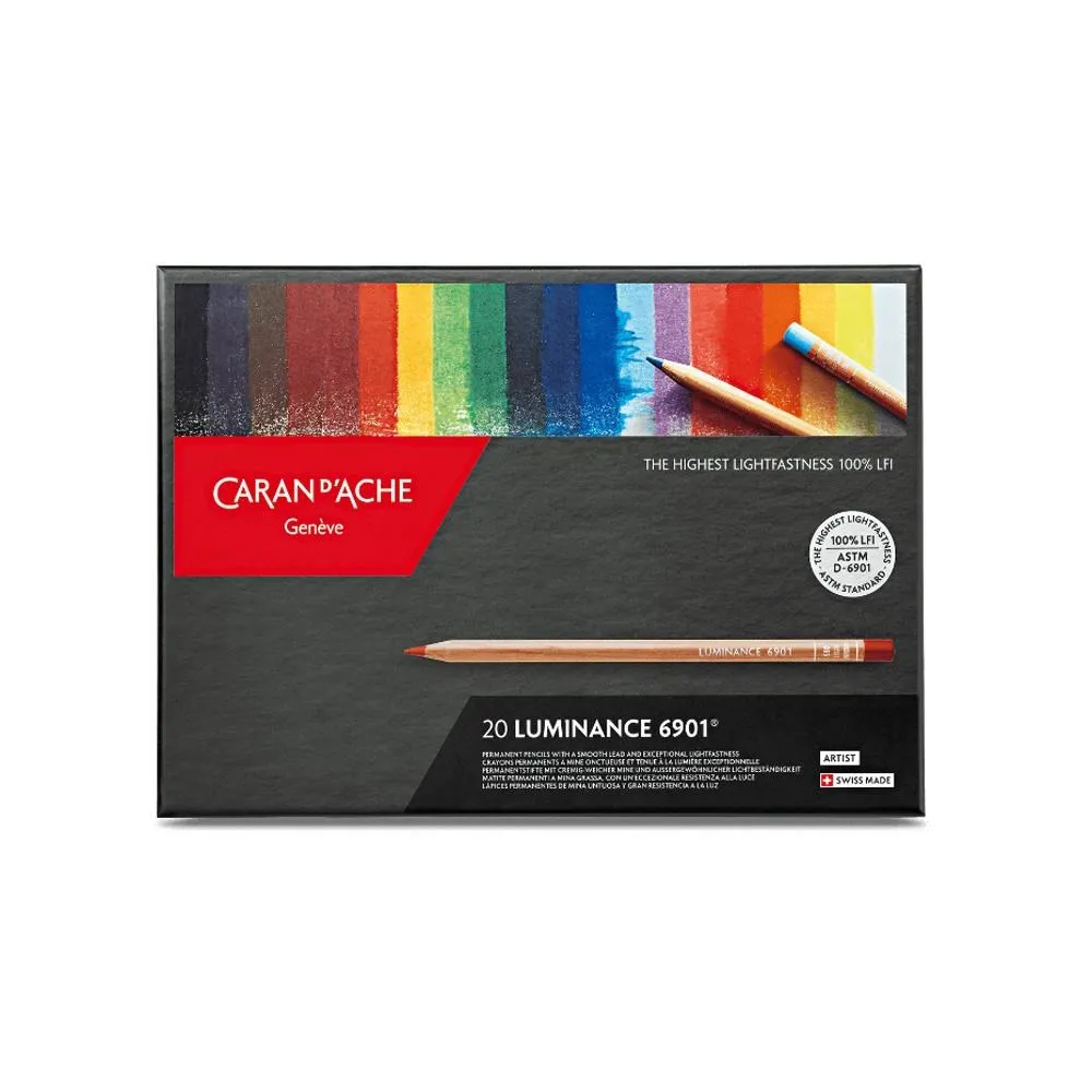 CARAN d’ACHE LUMINANCE 6901&reg;卡達專業系列極致油性20色色鉛筆*6901.720 歷史價格詳細信息