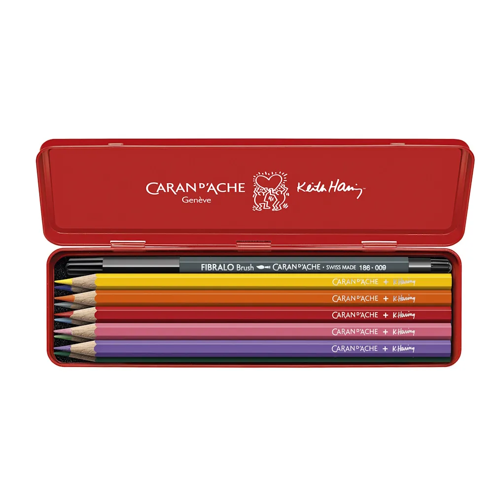 瑞士 CARAN d'ACHE《Keith Haring 聯名水溶性色鉛筆組》｜明進文房具 歷史價格詳細信息