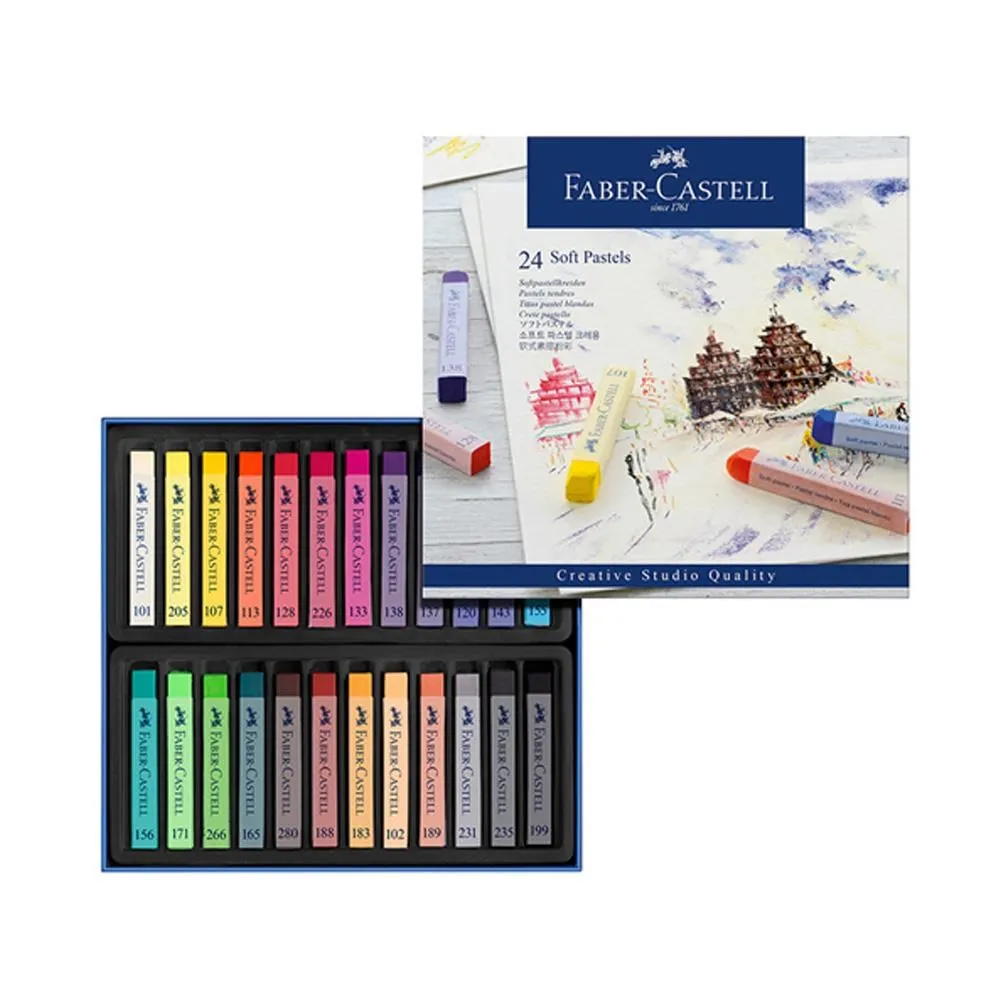 【Faber-Castell】輝柏 創意工坊軟性粉彩條 長型 24色 / 盒 128324 歷史價格詳細信息
