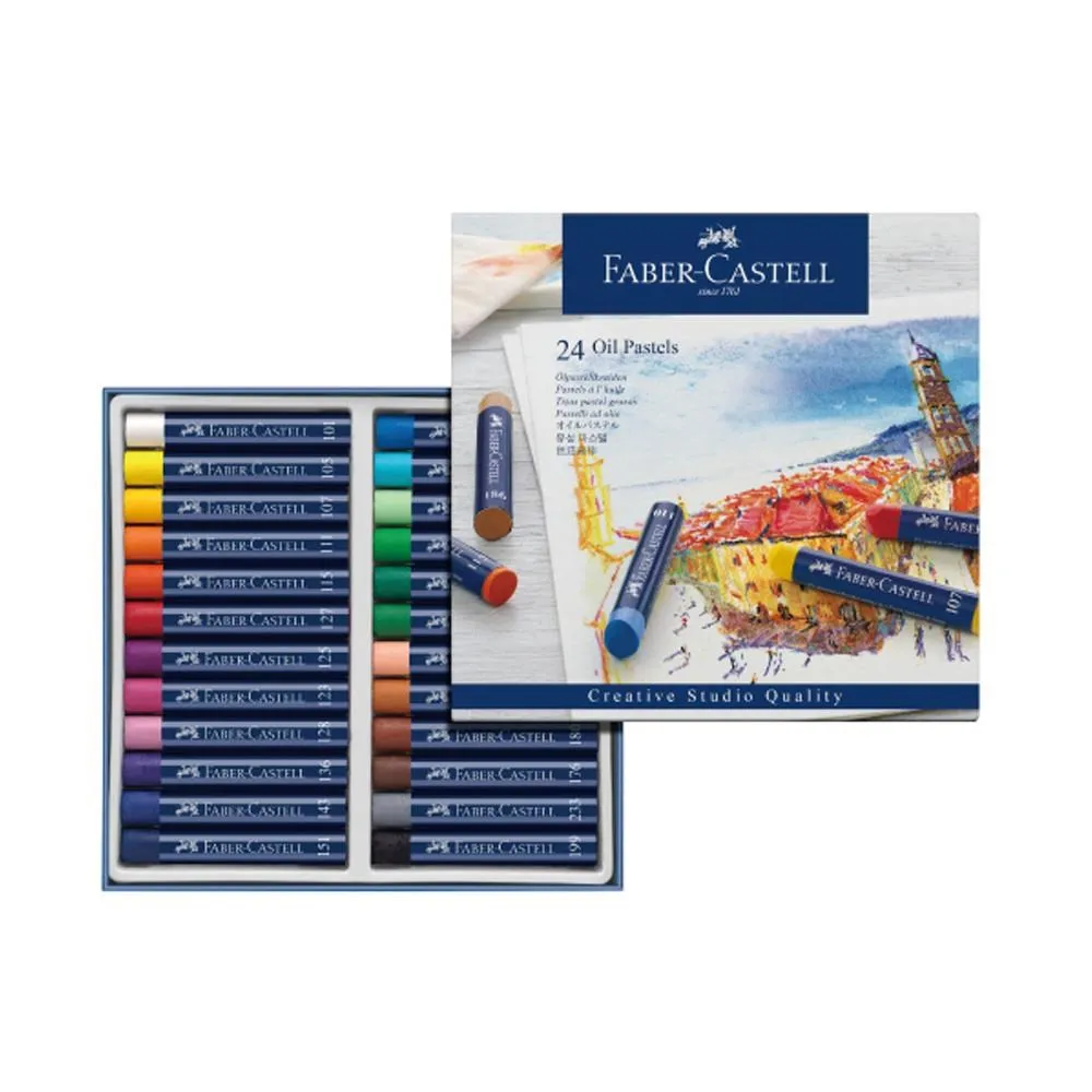 Faber-Castell 創意工坊油性粉彩條 24色 *127024 歷史價格詳細信息