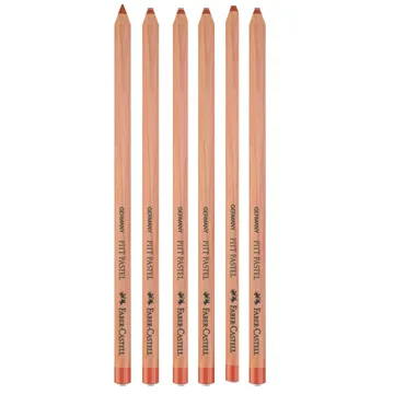 Faber-Castell藝術家級炭精筆磚紅色(油性)6入*112920 歷史價格詳細信息