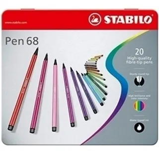 STABILO Pen 68 系列 20色 彩色筆*6820-6 歷史價格詳細信息