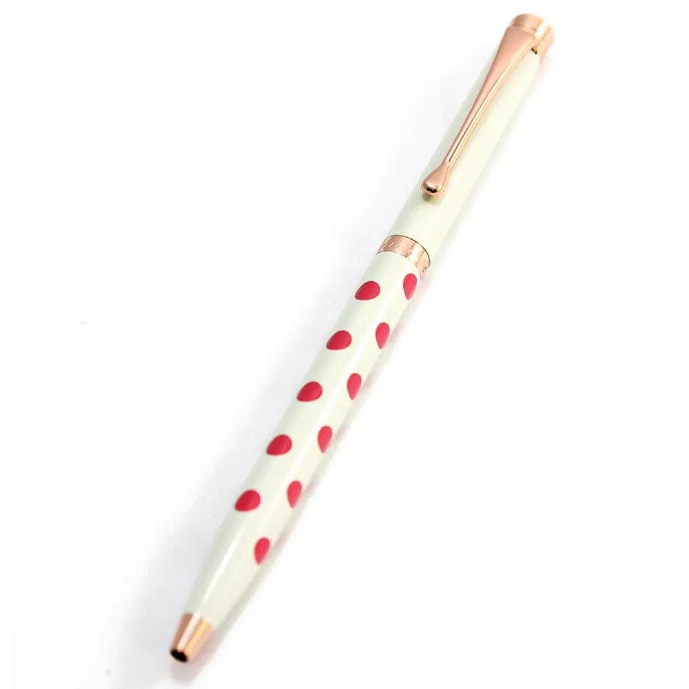 MITIQUE美締克 Oriental 東方美系列 寶湖藍小圓點玫瑰金夾原子筆 歷史價格詳細信息