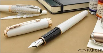 派克 PARKER 新款SONNET 卓爾系列 藍桿白夾 18K金尖鋼筆 歷史價格詳細信息