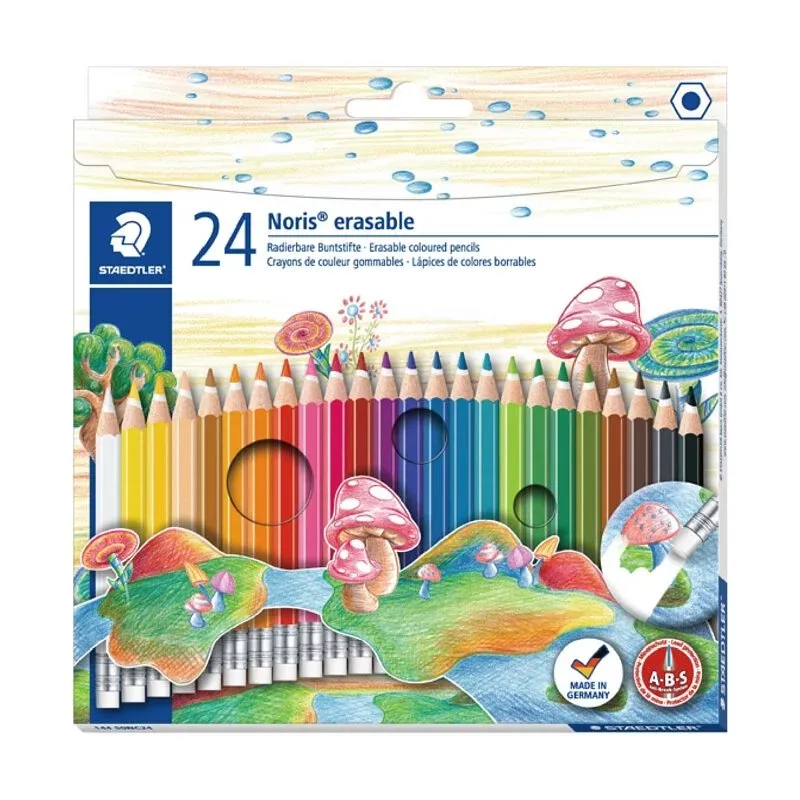 STAEDTLER 施德樓 可擦式色鉛筆24色紙盒裝 MS14450NC24 歷史價格詳細信息
