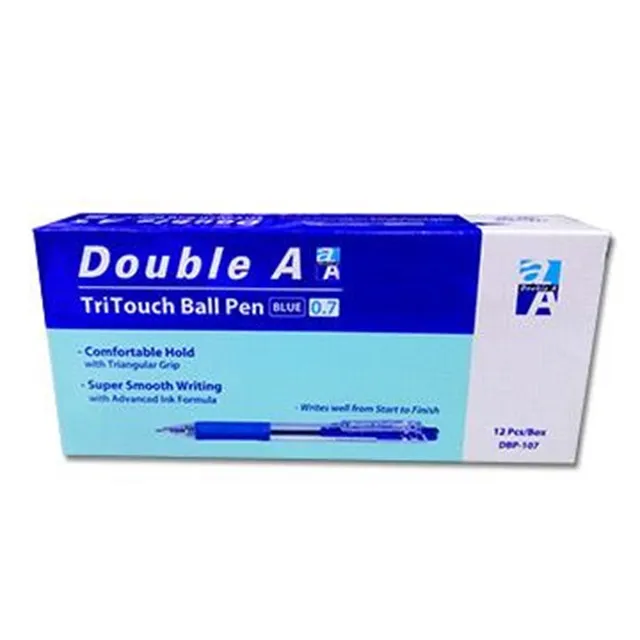 Double A按壓式滑溜原子筆 DBP-107 紅/黑/藍 0.7mm 圓珠筆 書寫筆｜史泰博EZ購 歷史價格詳細信息