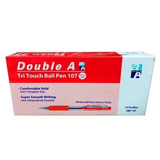 Double A按壓式滑溜原子筆 DBP-107 紅/黑/藍 0.7mm 圓珠筆 書寫筆｜史泰博EZ購 歷史價格詳細信息
