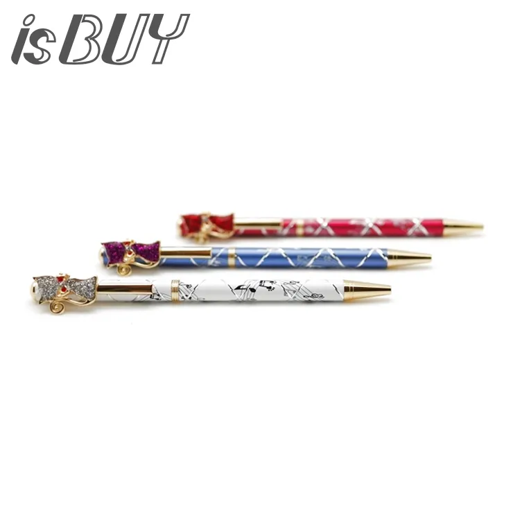 台灣製造日系精品交響樂貓咪水鑽原子筆NO.65374 歷史價格詳細信息