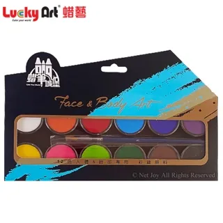 Lucky Art 人體彩繪超級組合(12色彩繪筆+6色多截式+彩虹筆+金蔥粉彩) 歷史價格詳細信息