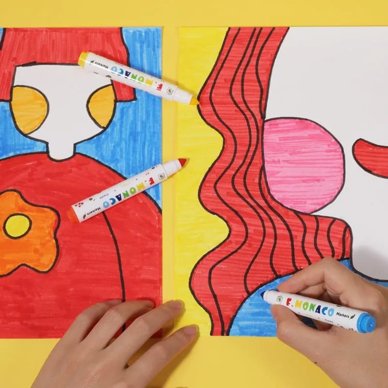 英國Flowermonaco可水洗錐頭彩色筆12色 歷史價格詳細信息