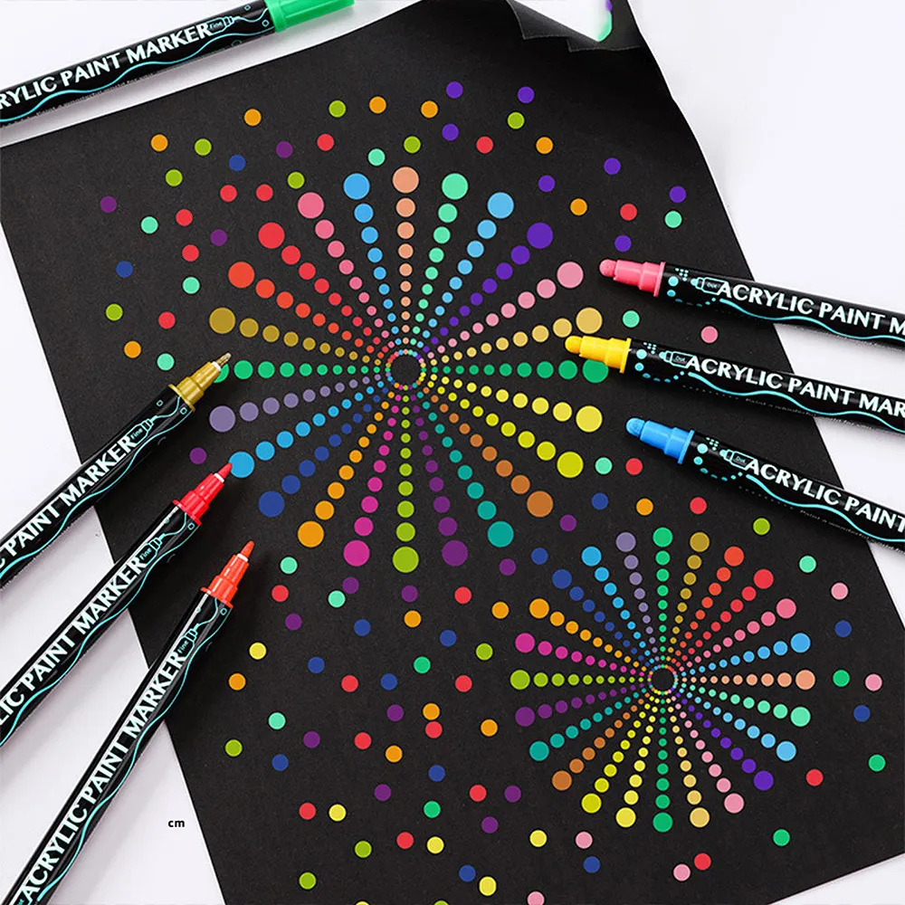 雙頭丙烯馬克筆軟頭學生專用美術不透紙兒童粗支彩色繪畫筆水彩筆 歷史價格詳細信息