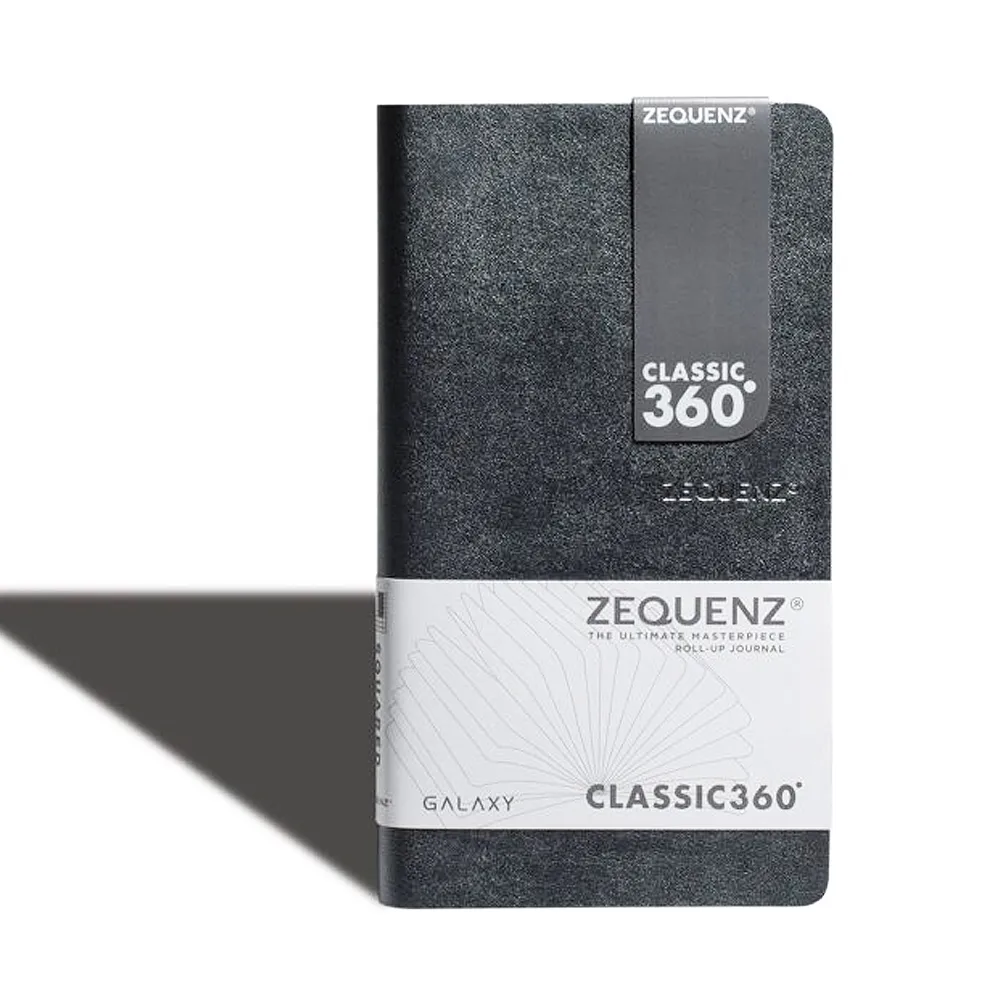 ZEQUENZ 360度可捲曲筆記本-銀河系列/A5 Slim/霧金色/方格內頁 歷史價格詳細信息