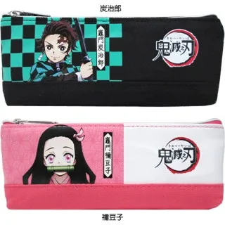 鬼滅之刃筆袋鉛筆盒收納袋皮質小方型款 912373/912374【小品館】 歷史價格詳細信息