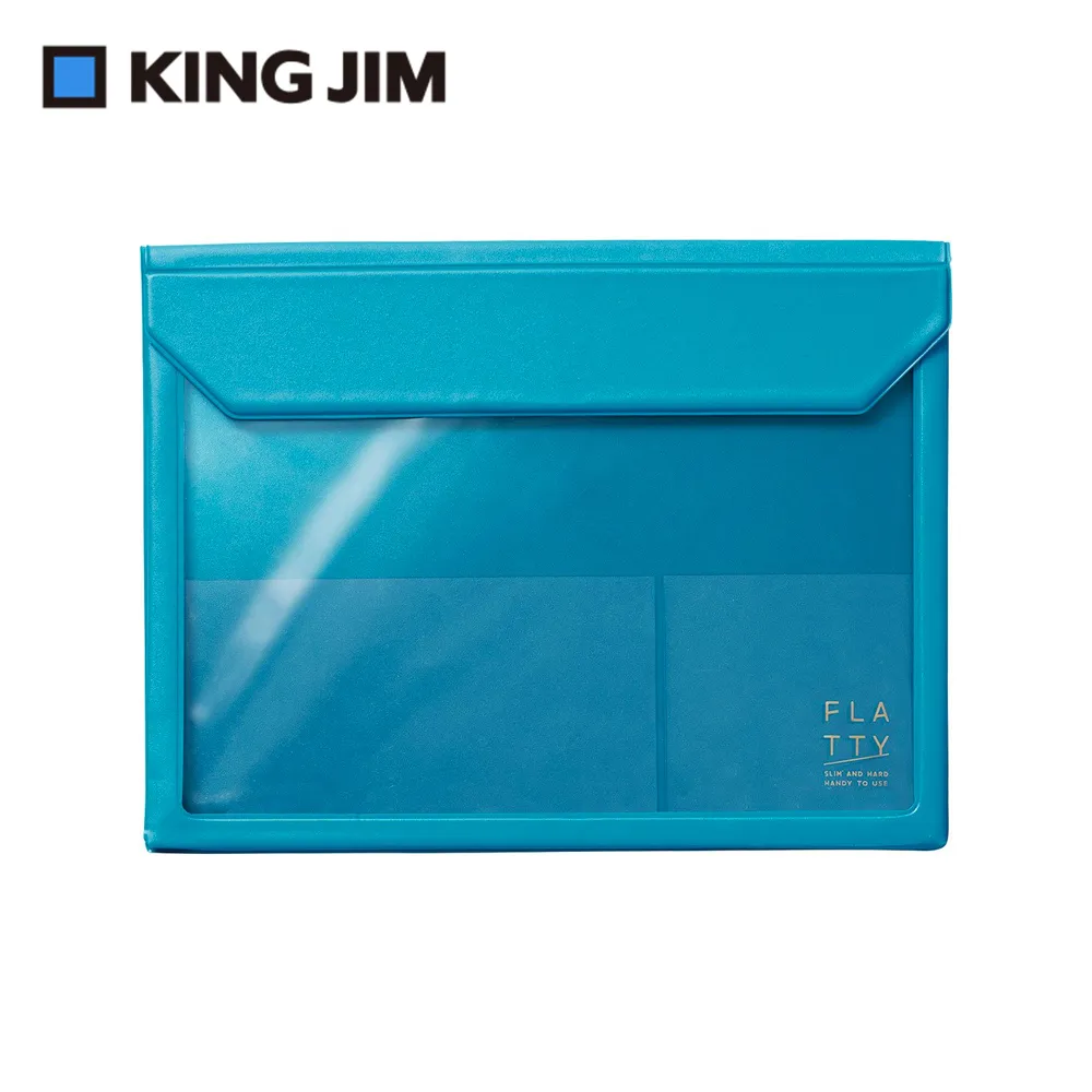 【KING JIM】5364 FLATTY 灰藍色 多用途收納袋(A5) 歷史價格詳細信息
